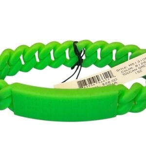 Marc Jacob’s toucan green silicone  Bracelet NWT